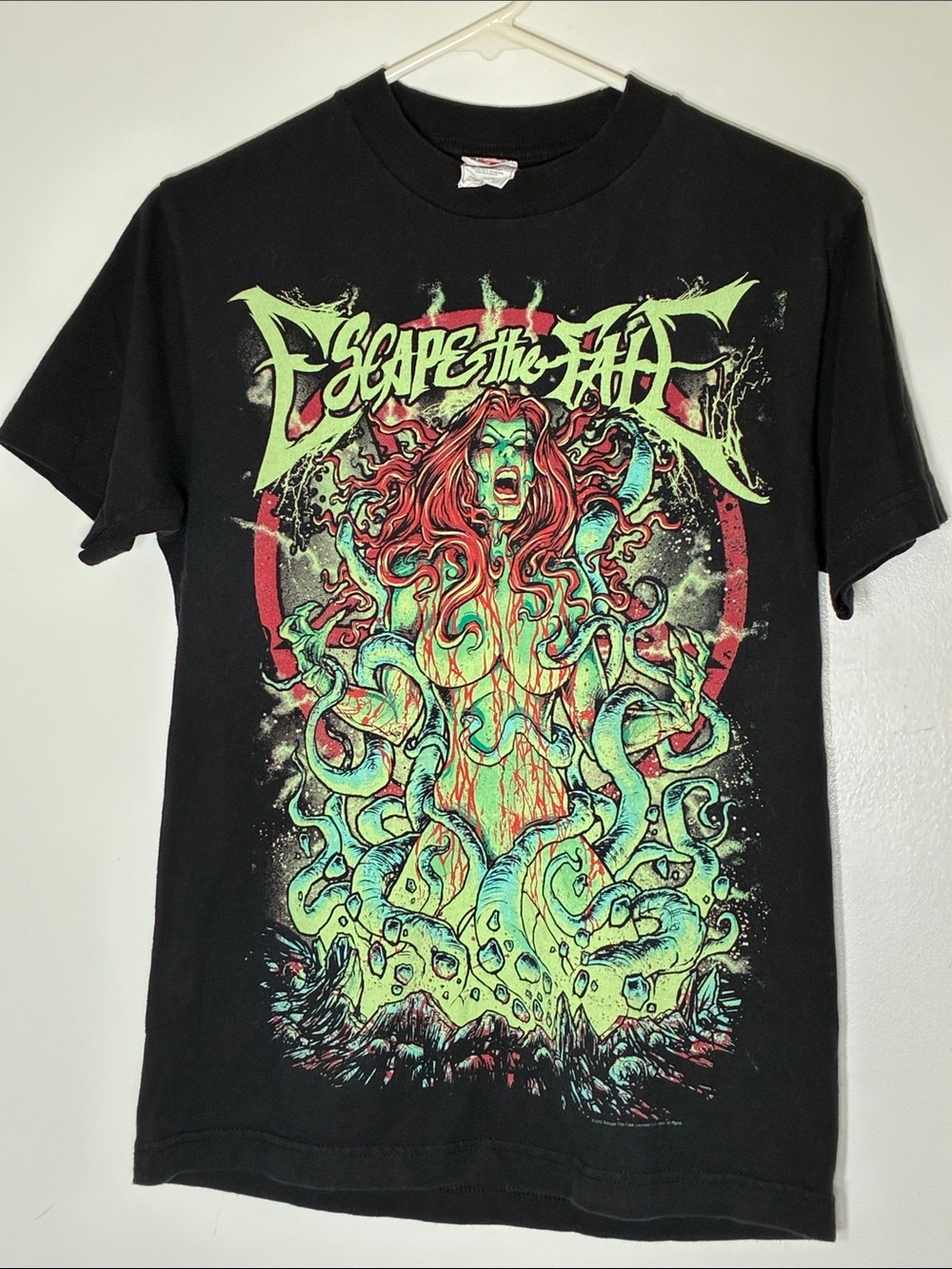 Escape the Fate 2010 Graphic Tee Medusa Roots Gothic Small